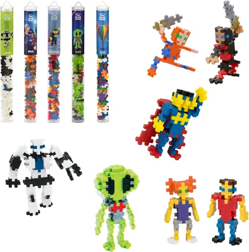 Vista 10 de PLUS PLUS Kit de juego de bloques de construcción, rompecabezas de figuras temáticas 3D, divertidos juguetes de tallo para niños, 350 piezas