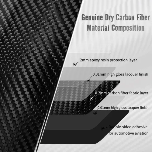 Vista 6 de Bisel de aire acondicionado trasero de fibra de carbono auténtica para Ford F-150 F150 Raptor Limited Lariat Off-Road Truck 2021 2022 2023 2024