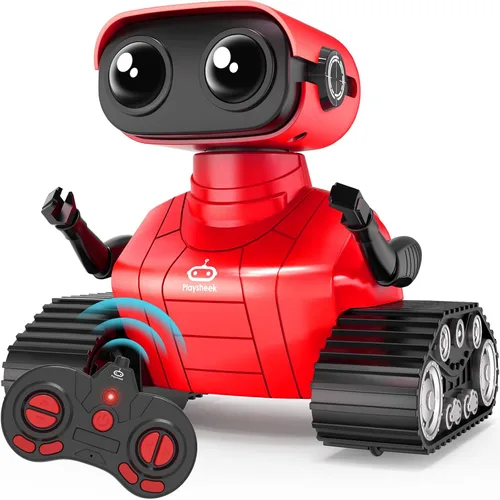 Vista 8 de Robot Toys - Robot emo recargable con auto demostración inteligente robot Azul