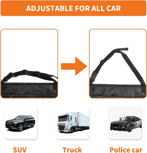 Vista 3 de Boczif Organizador de asiento trasero de automóvil, bolsa de almacenamiento colgante para asiento de pasajero, organizador de asiento delantero