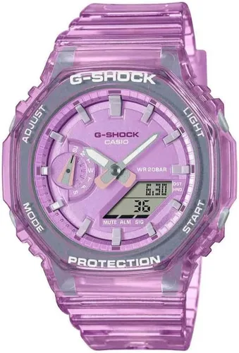 Vista 2 de Casio G-Shock Reloj Unisex Rosa GMA-S2100SK-4AER, Rosado, Pulsera