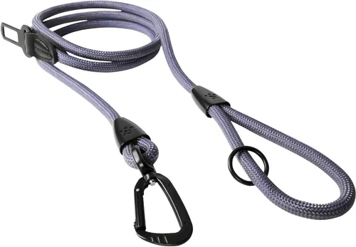 Vista 11 de PawsPassion - Correa de cuerda para perro de 4 pies, correa de perro resistente 2 en 1 con hebilla de cinturón de seguridad, mosquetón giratorio