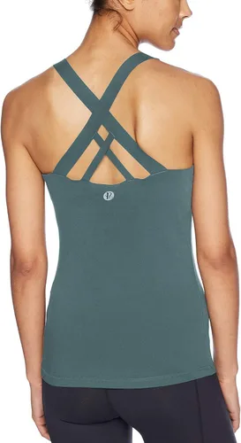 Vista 28 de RUNNING GIRL - Sujetadores deportivos para mujer, sujetadores deportivos con tiras acolchadas y espalda cruzada de apoyo medio con copas extraíbles