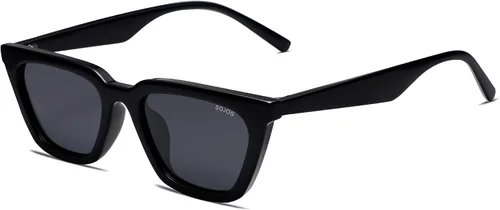 Vista 10 de SOJOS Gafas de sol polarizadas cuadradas estrechas estilo ojos de gato para mujeres, retro, modernas, para conducir SJ2169