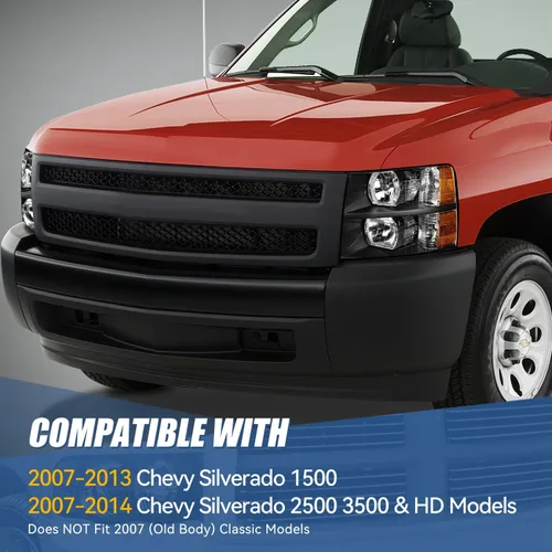 Vista 7 de Auto Dynasty Conjunto de faros delanteros compatible con Chevy Silverado 1500 2007-2014, reemplazo de faros halógenos del lado del conductor