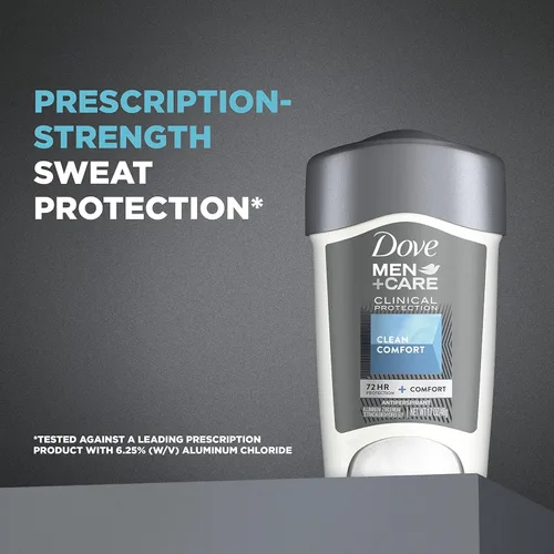 Vista 8 de Dove Men + Care Clinical Protection Desodorante antitranspirante Solid Clean Comfort 1.70 oz (paquete de 8)