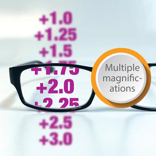 Vista 6 de Boost Eyewear Reading Glasses, Traditional Black Frames, with Spring Loaded Hinges