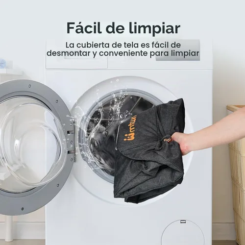 Vista 6 de MTWML Cuna gemelar para 2 bebés, cuna portátil para gemelos con bolsa de almacenamiento y funda de colchón reemplazable, cuna de cama doble