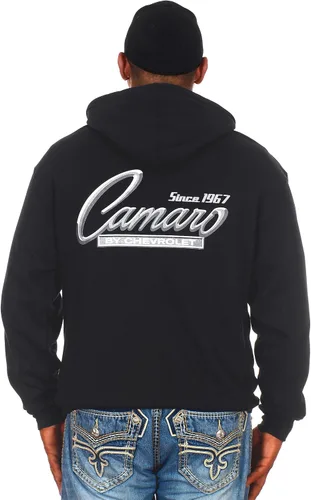 Vista 3 de JH DESIGN GROUP Sudaderas con capucha Chevy Camaro para hombre con cremallera y sin botones 4 estilos
