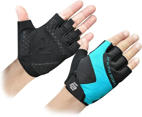 Vista 10 de Fit Active Sports Max Grip - Guantes de entrenamiento para levantamiento de pesas para levantamiento de pesas, ciclismo, entrenamiento de fitness