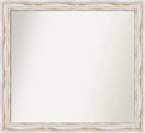 Vista 500 de Amanti Art Espejo personalizado, espejo de baño estrecho Alexandria White Wash, espejo de pared o espejo de tocador de baño sobre el fregadero