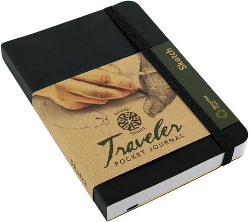 Vista 4 de Cuaderno de bocetos Travelers Dot Grid Pentalic Art, libre de ácidos