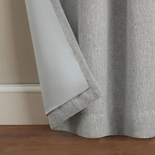 Vista 5 de Eclipse Décor Quinn - Cortina opaca 100 % sólida, con textura, absolutamente cero para privacidad, perfecta como cortinas de sala de estar