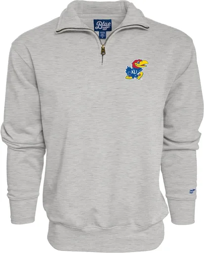 Vista 6 de Blue 84 Sudadera con cremallera de un cuarto para hombre de la NCAA