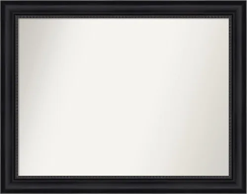 Vista 153 de Amanti Art Espejo personalizado, espejo de baño negro Astor, espejo de pared o espejo de tocador de baño sobre el fregadero (25 x 25 pulgadas)