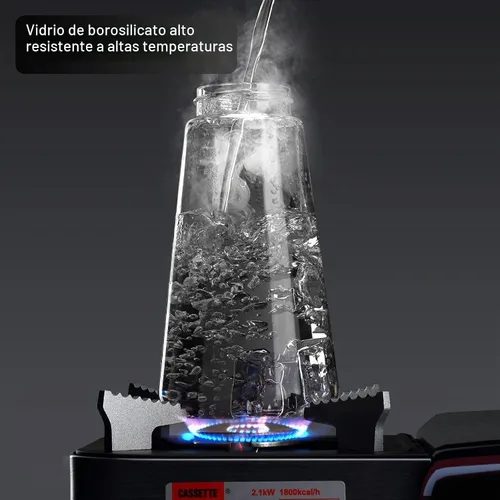 Vista 2 de CCKO Botella dispensadora de aceite de oliva de vidrio con boquilla abatible automática de 19 onzas para cocina, dispensador de aceite de cocina sin