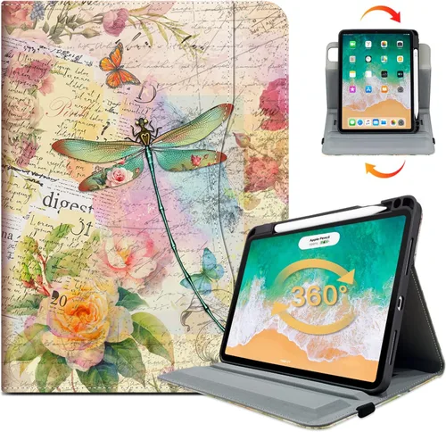 Vista 16 de Vimorco Funda para iPad Air 4ª/5ª 10.9, para iPad Air 6ª 11 M2, para iPad Pro de 11 pulgadas 4ª/3ª/2ª/1ª generación, soporte para lápiz, correa