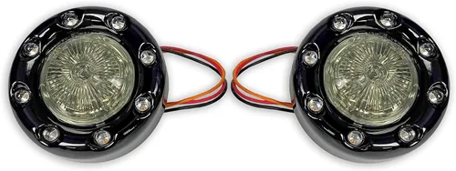 Vista 2 de Custom Dynamics ProBEAM Rear 1157 Bullet Ringz Negro/Rojo