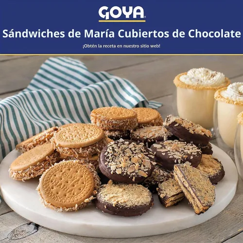 Vista 4 de Goya - Galletas maría sin azúcar, finas y crujientes, productos horneados, aperitivos para la escuela y el trabajo, aperitivos de caja de almuerzo