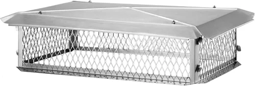 Vista 8 de [Usado] HY-GUARD Tapa de chimenea multichimenea, 35,56 cm x 53,34 cm x 20,32 cm, acero galvanizado