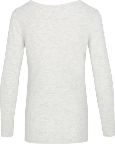 Vista 5 de Natural Uniforms Camiseta de manga larga extra ancha con cuello redondo para mujer