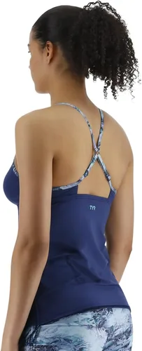 Vista 4 de TYR Camiseta tankini Tessa estándar para mujer, para natación, yoga, fitness y entrenamiento