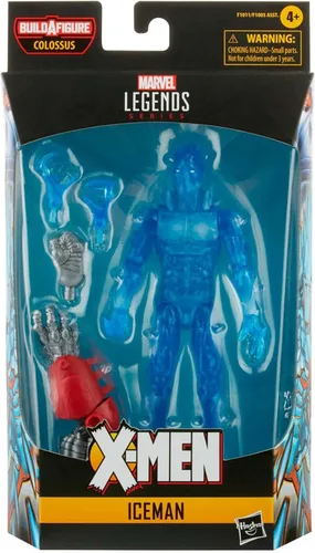 Vista 2 de Hasbro Marvel Legends Series - Figura de acción de Iceman de 6 pulgadas, diseño prémium, 1 figura, 2 accesorios y 2 piezas de construcción