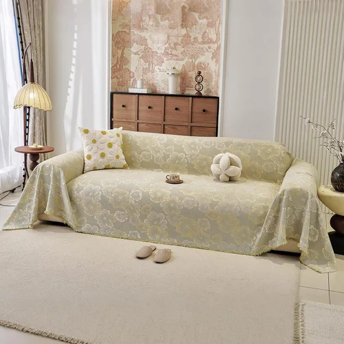 Vista 26 de DREAMINGO Fundas de sofá biplaza para sofá de 2 plazas, manta jacquard moderna y minimalista protectora de muebles para mascotas, lavable, funda