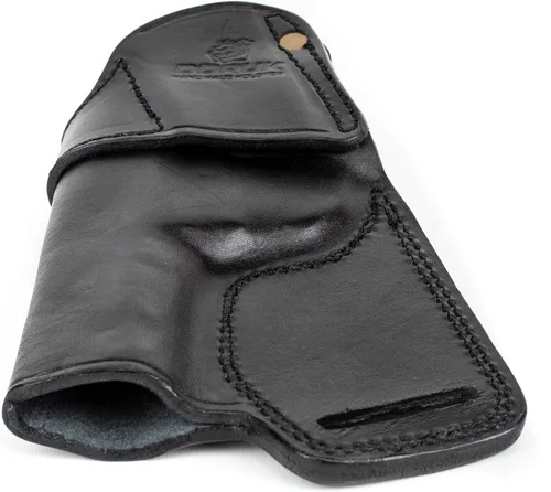 Vista 3 de Doruk Funda para pistola Ruger Mark IV Lite 22/45 SOB de cuero Mano derecha negra
