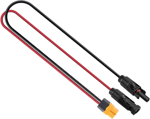Vista 7 de Cable de Extensión de Carga Solar a XT60 de 25 pies 12AWG Adaptador XT60 a Cable Conector de Panel Solar Compatible con Ecoflow River Delta Series
