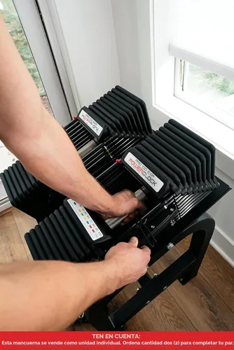 Vista 7 de PowerBlock Pro 100 - Mancuerna ajustable, se vende como una sola unidad, mancuerna de 5 a 100 libras, construcción de acero duradero