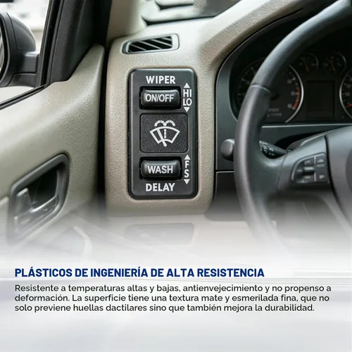 Vista 4 de Waltyotur Reemplazo de control del interruptor del limpiaparabrisas para Columbia & Coronado 2000-2017, botón, negro