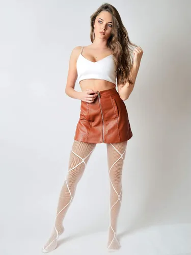 Vista 3 de 6 pares de medias de red para mujer, medias altas elásticas para fiesta de Halloween