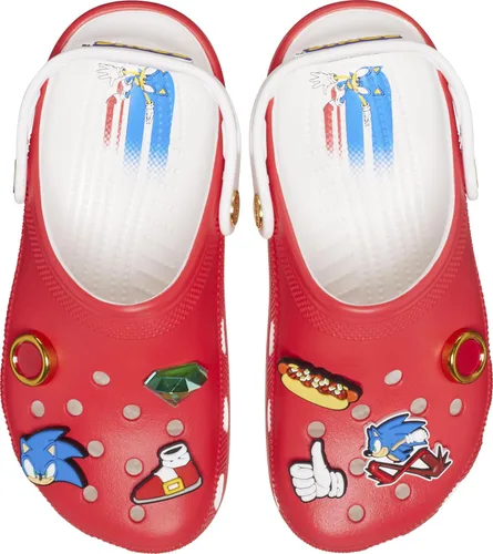 Vista 4 de Crocs Zuecos clásicos unisex de Sonic the Hedgehog para niños y niños pequeños
