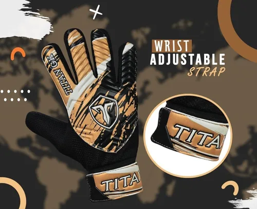Vista 3 de Soccer Goalie Gloves - Football Goalkeeper Gloves Kids, Boys, Children, Youth with 4mm Latex Strong Grips Palm, Double Wrist Support