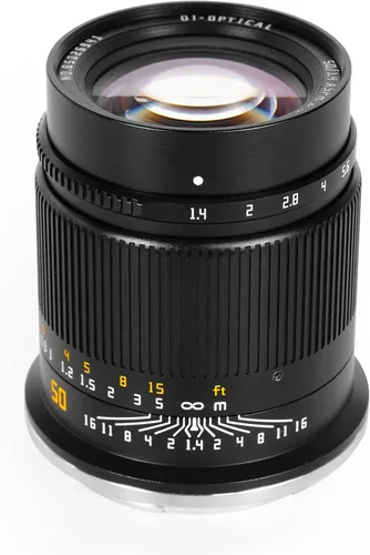 Vista 11 de TTArtisan Lente de cámara sin espejo F1.4 de 1.969 in F1.4 con gran apertura manual, montaje en L compatible con S1, S1R, S1H, S5, L, T, TL, TL2, CL