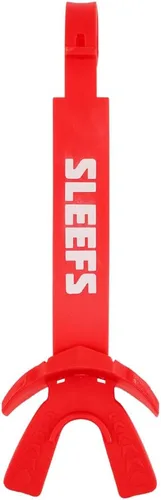 Vista 13 de SLEEFS X - Protector bucal de fútbol negro, protector bucal con correa para casco, boquilla protectora de labios/dientes, moldeable