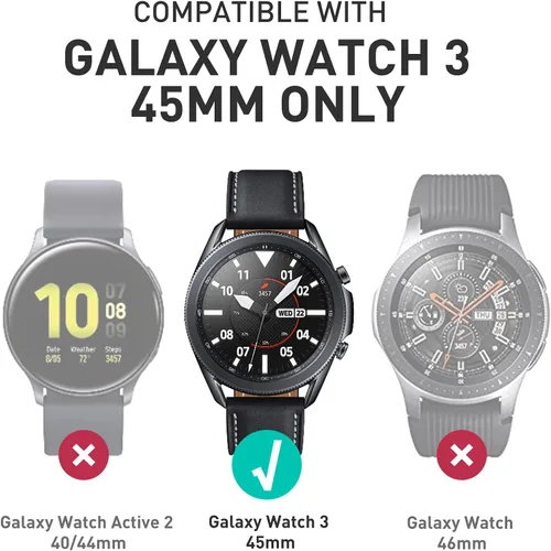 Vista 2 de SUPCASE [Unicorn Beetle Pro] Serie de funda para Galaxy Watch 3 [45mm] lanzamiento 2020, funda protectora resistente con correas