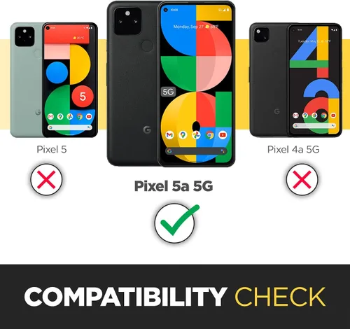 Vista 2 de magglass Protector de pantalla de vidrio templado para Google Pixel 5a 5G, anti burbujas, protector de pantalla de cobertura completa UHD