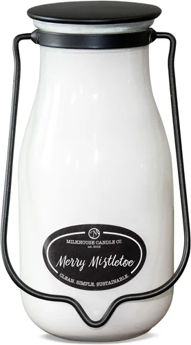 Vista 13 de Milkhouse Candle Company, Cotton Blossom, Creamery Glow Collection Vela perfumada de soya con aroma a flor de algodón: Vela en botella de leche, 14