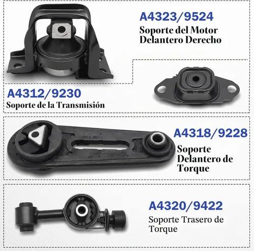 Vista 3 de Motor de montaje del motor y montaje de transmisión para Nissan Versa 2007-2012
