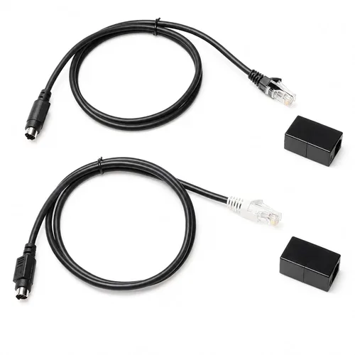 Vista 12 de Wirenest - Cable de control VISCA de 25 pies, DB9 hembra a mini-DIN macho