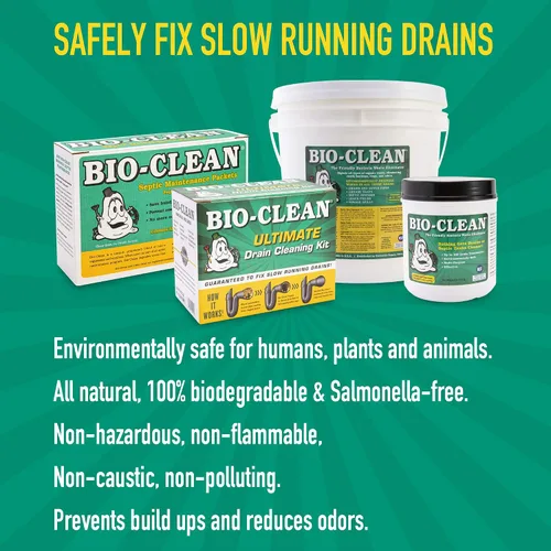 Vista 4 de Bio-clean Antiséptico antibacteriano para drenaje (2 lb)