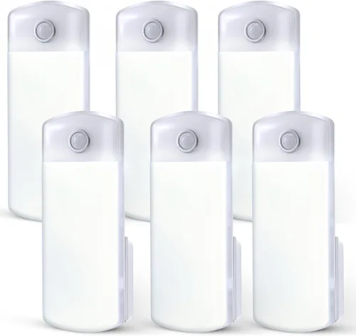 Vista 9 de Paquete de 2 luces LED de fallo de alimentación, 4 en 1 linternas recargables enchufables con detección de movimiento, luces LED de emergencia