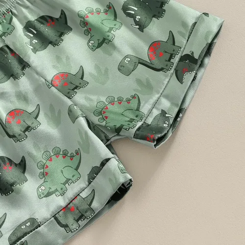 Vista 118 de Conjunto de pijama de manga larga con botones para niña pequeña, conjunto de ropa de dormir