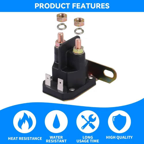 Vista 5 de Stylemafia Solenoide de arranque compatible con John Deere AM138068 MTD 725-04439, apto para tractor cortacésped John Deere MTD Cub Cadet