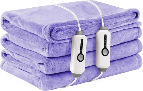 Vista 24 de LaffyLo Manta Eléctrica con Calefacción Tamaño Twin 62×84, Franela Transpirable y Lujosa, Regalo Suave y Cálido con Protección contra