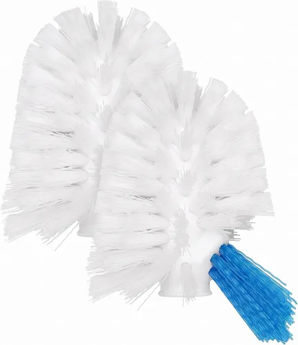 Vista 7 de OXO Good Grips - Escobilla de inodoro con cabezal de repuesto para limpiador de llantas, blanco, mango de plástico, 10 pulgadas