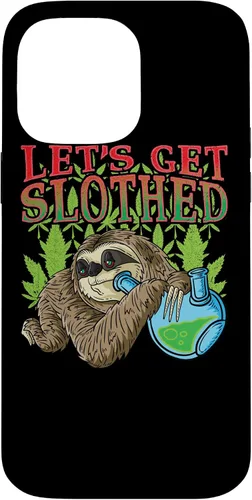 Vista 21 de Sloth Smokes Grass Shirt Marihuana Sloth Cannabis Stoner Case para iPhone 17