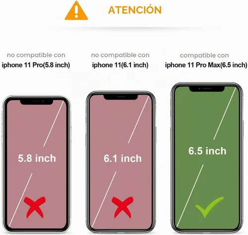 Vista 2 de KIHUWEY Funda tipo cartera para iPhone 11 Pro Max con soporte para tarjetas Negro